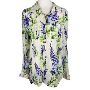Aratta Bluebonnet Top Medium Country Rustic Texas Flowy Boho